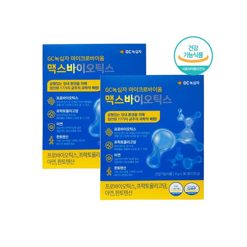 녹십자 유산균 1억 프로바이오틱스 마이크로바이옴 30포 Green Cross Probiotics 100