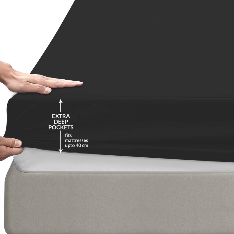 Pamposh Super King Fitted Sheet Bulk Pack of 10 Pieces