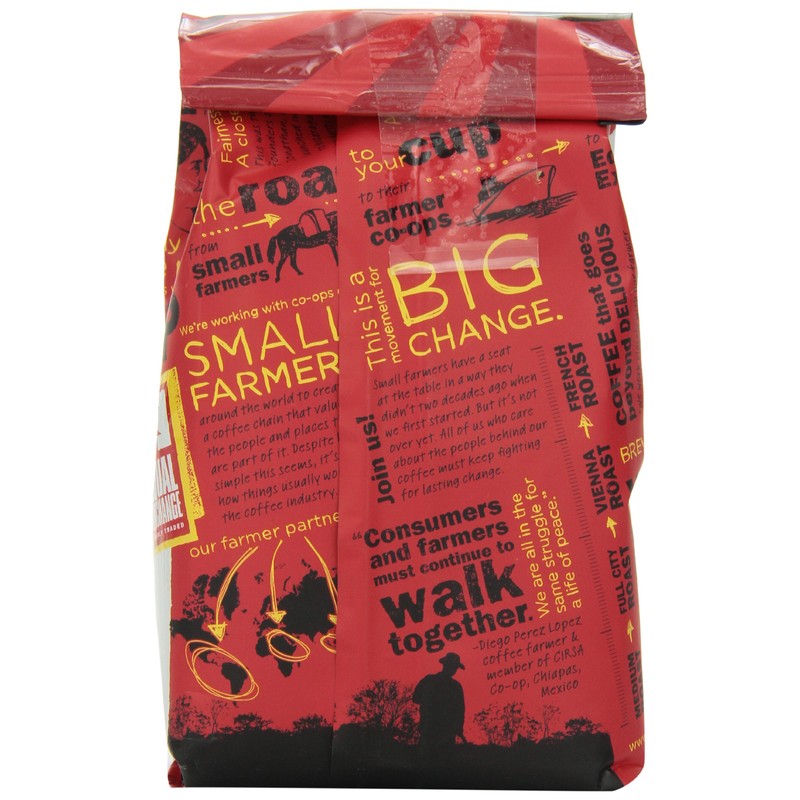 Equal Exchange Organic Ground Coffee, French Roast bag, 10 Ounce