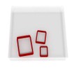 Mini/Tiny Rectangle Set of 3 Value Fondant Cutter 1.5CM +