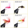 100pcs Fly Fishing Flies Kit Dry Wet Fly Fishing Flies