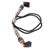 Retro Sports Watch Band Metal Beads Leather Wrist Watch Strap
