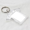 King&Pig 50PCS Key Chains Key Rings with Transparent Clear Picture