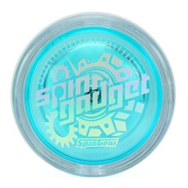 Yoyo Spin Gear Spin Gadget for Beginners to OK Design for Adults and Children (Clear x Blue Package Version)