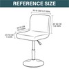ZRCYXDW Bar Stool Covers, Crushed Velvet Swivel Bar Stool Chair