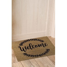 Decorgeous Large Outdoor Brown Coir Doormat Designs for Front Door Entry - Stylish, Durable, and Functional Mats to Enhance Your Home'S Curb Appeal (Pack of 1) (Welcome)