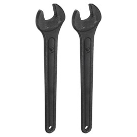 HARFINGTON 2pcs Single Open Ended Spanner Wrench, 14mm, Thicken Carbon Steel Open End Wrench Tool for for Automotive Repair and Furniture Assembly, Black