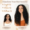 Curly Clip in Hair Extensions,4PCS 20 Inch 100％ Pure Protein
