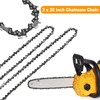 3-Pack Chainsaw Chains for 20-Inch Bar - 76 Drive Links,
