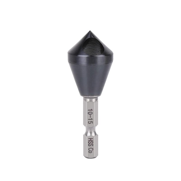 Vearter 10-15mm Hex Shank HSS M35 Co Cobalt Titanium Countersink
