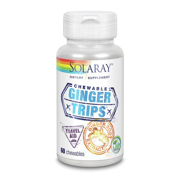 Solaray Ginger Trips Chewable 67mg Solaray 60 Chewable (2 Packs)