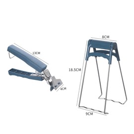 Mobestech 4 Pieces Hot Plate Stainless Steel Bowl Clip Cooking Plate Gripper Kitchen Fetch Tongs Plate Clip Anti-Hot Bowl Clips