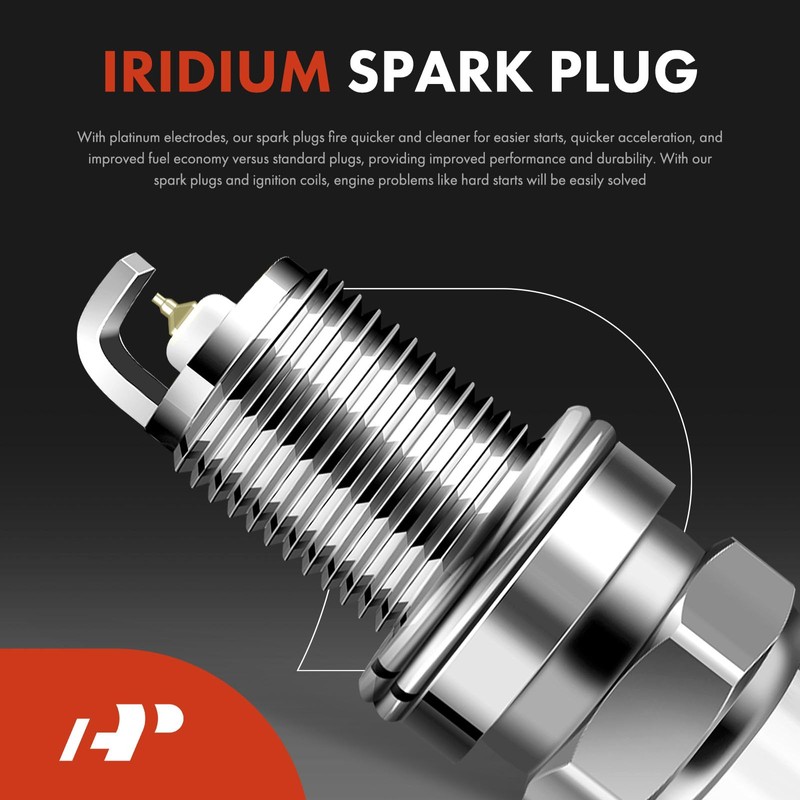 A-Premium Set of 6 Ignition Coil Pack and Iridium Spark