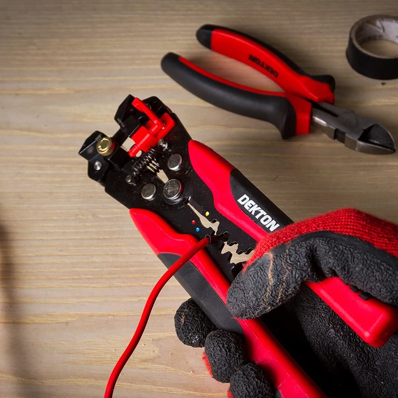 DEKTON PRO Automatic Wire Stripper and Crimper - Tool for