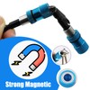 3pcs Adjustable Screw Depth Magnetic Screwdriver Bit Holder 1/4" Hex