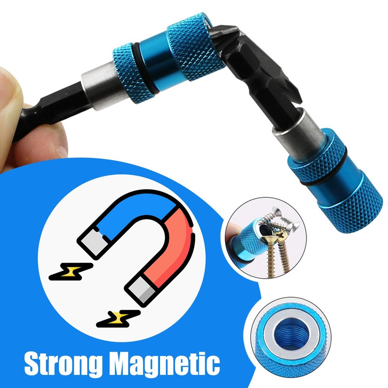 3pcs Adjustable Screw Depth Magnetic Screwdriver Bit Holder 1/4" Hex
