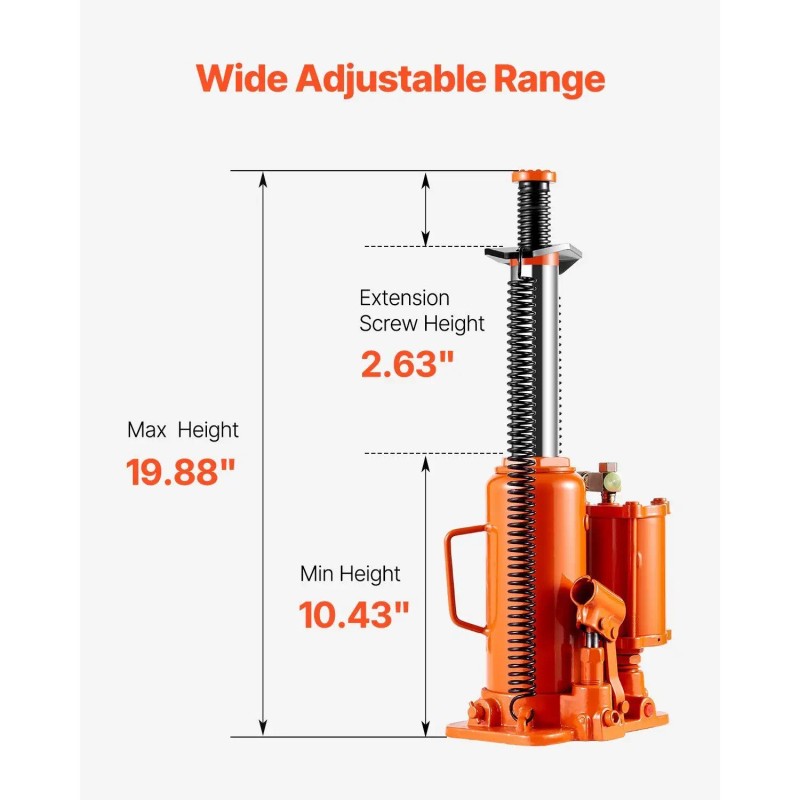 12 Ton Manual Hand Pump Hydraulic Auto Jack for Car