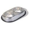 Van Ness Pets Stainless Steel Large Double Dish Dog Food