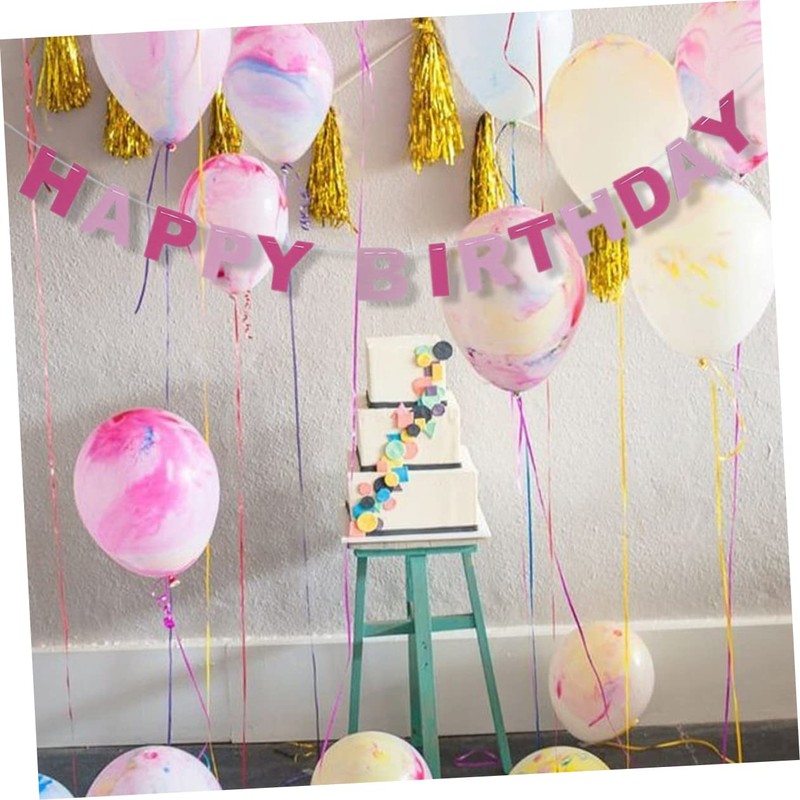 jojofuny 2pcs Birthday Party Bunting Wedding Bunting Tool Vintage Style