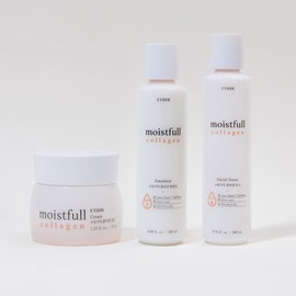 Etude Moisture-filled Collagen 3 Type Set (Toner + Emulsion + Cream) / 에뛰드 수분가득 콜라겐 3종 SET(토너+에멀전+크림)