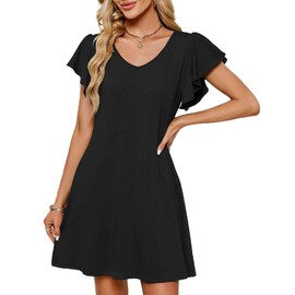 Bsubseach Womens Bathing Suit Cover Up Swim Swimsuit Coverup Beach Dress Swimwear Cover Ups Black S