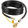 12 FT RV Propane Quick Connect Hose, 3/8 Female Flare