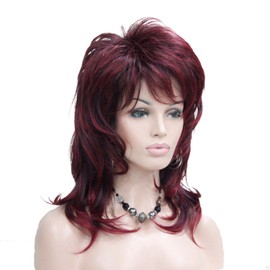 Lydell Long Soft Shaggy Layered Classic Cap Full Synthetic Wigs (1BT39T)