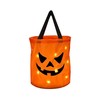 LED Halloween Trick-or-Treat Bucket for Candy – Collapsible Polyester Light-Up