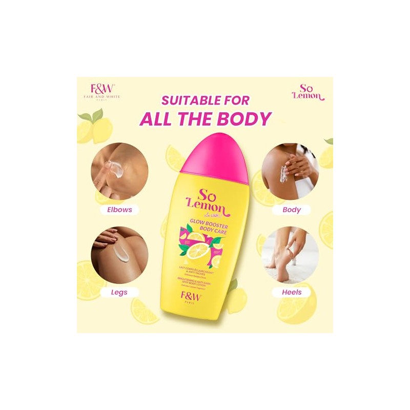 FAIR & WHITE Loción Corporal Iluminadora So Lemon Glow Booster