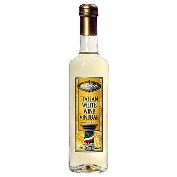 Mantova Italian White Wine Vinegar, 17 Oz Bottles (Pack Of 2)