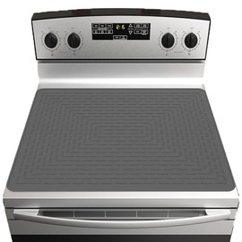 Large Silicone Stove Top Covers Heat Resistant Stove Mat for Top Stove Drying Mat for Home Kitchen 28" x 20" (Gray)