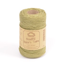 100m - Everlasto 'Solid' Beautiful Baker's Cotton Craft Twine (2mm Approx) (Olive)