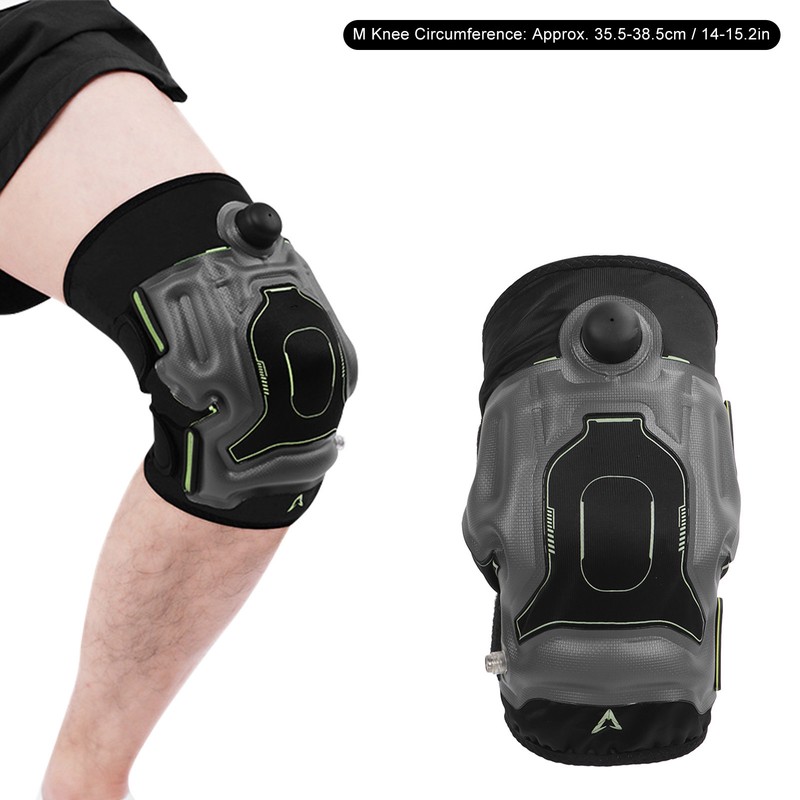 Inflated Knee Compression Brace Improve Stability Knee Support Wraparound Strap