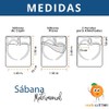 Melocotton Juego de Sábana Matrimonial de Microfibra 1800 grabada a