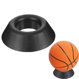 Wzenclave Football Basketball Holder, Ball Support, Basketball Accessories, Football Base, Bowling Ball Holder Stand, Plastic Ball Display Stand Memorabilia Ball Pedestal, Round Display Easel Stands
