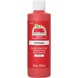 Apple Barrel Acrylic Paint in Assorted Colors (8 oz), K2605 Crimson- Pack of 1