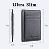Travelambo Front Pocket Wallet Minimalist Leather Wallet