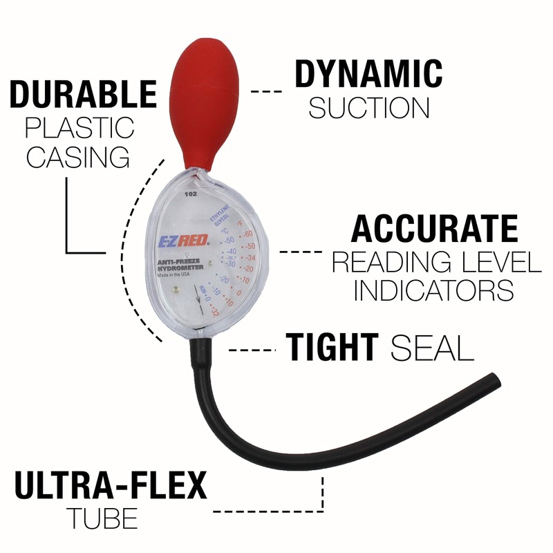 EZRED SP102 Anti-Freeze Hydrometer Coolant Testing