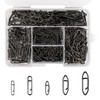Nexlynk 330 Pcs Black Lure Clips, 5 Sizes Quick Change