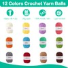 75 Pcs Crochet Kit for Beginners, Crochet Yarn, Knitting Kit