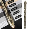 12-Piece Four Flute Sawtooth Eccentric Drill Bit Serrated Eccentric Drill