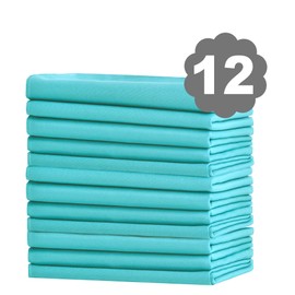 XWZO Cloth Napkins 12 Pack 18x18 inches, Washable and Reusable Table Napkins Ideal for Wedding, Party, Hotel, Events and Home Use, Aqua