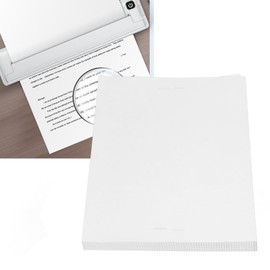 Papel Térmico Plegable Cara, Papel de impresora térmica A4, papel térmico continuo para imagen, tareas, contrato, 8.2 x 11.6 pulgadas, 100 hojas