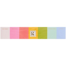 C.R. Gibson CM35-25499 N Squared Stripe Weekly Note Pad with 80 Sheets, Multicolor