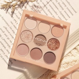 MQNY MACQUEEN NEWYORK 1001 Tone On Tone Eye Shadow Palette (PRO9 Color), Nude Mood, Nude Beige, Yebe Makeup Palette, Eye Shadow, 9 Colors, Korean Cosmetics