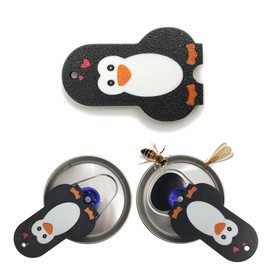 CTabPals New Improved Soda Can Opener Can Cover for Soda Easy Tab Opener and Drink Protector Cute Beverage Barricade for Coke Shields from Bugs,Bees,Flies,Dust at Party,BBQ, Beach(Penguin)