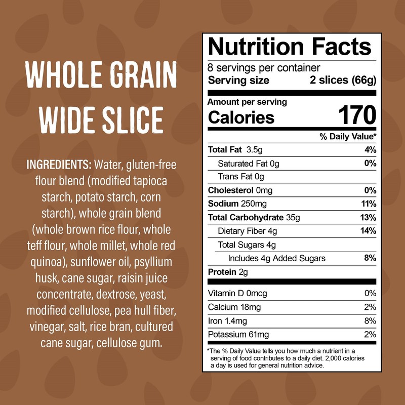 Little Northern Bakehouse Wide Sliced White Gluten Free Bread, Vegan