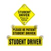 luvilly3 Pack Reflective Student Driver Signs, Suction Cups Car Window