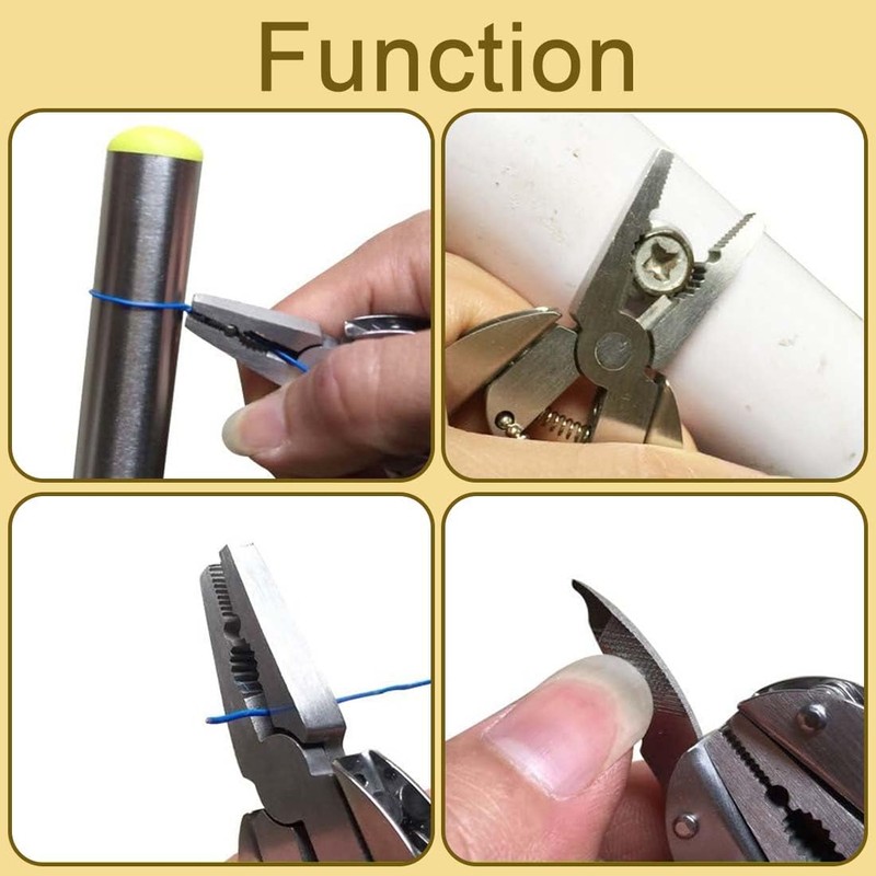 UEAVOID Car Keychain, Portable Mini Outdoor Hand Tool Multitool Pliers