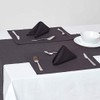 Homescapes - Four - Black - Napkins - 100% Cotton